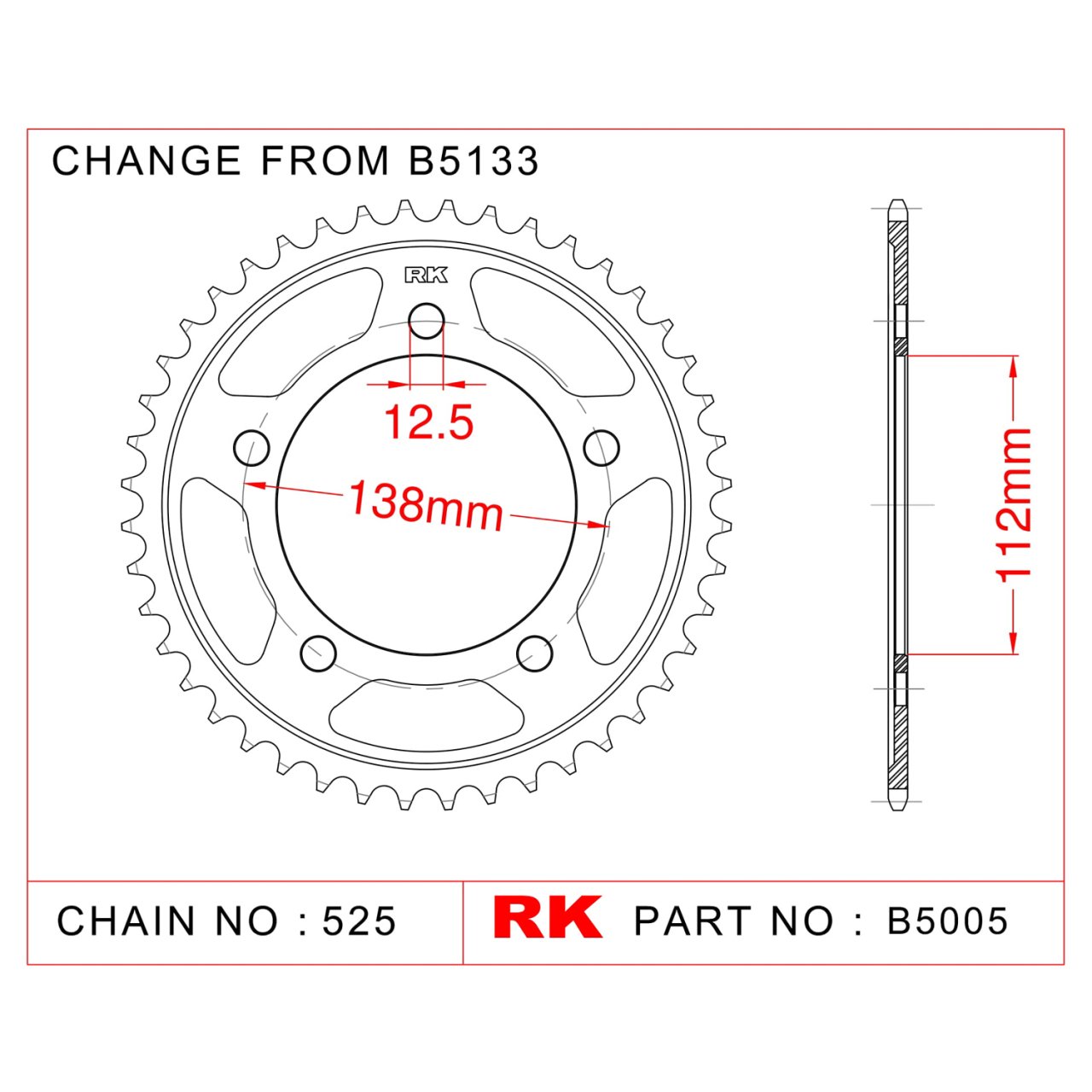 HONDA CBF 600 ARKA DİŞLİ ÇELİK RK